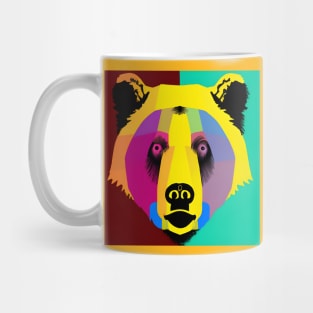 Pop Art Bear Face Mug